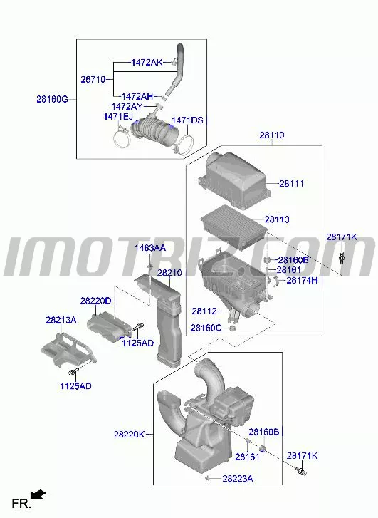 Manguera Respiracion Varios Va Marca Hyundai Genuine Parts