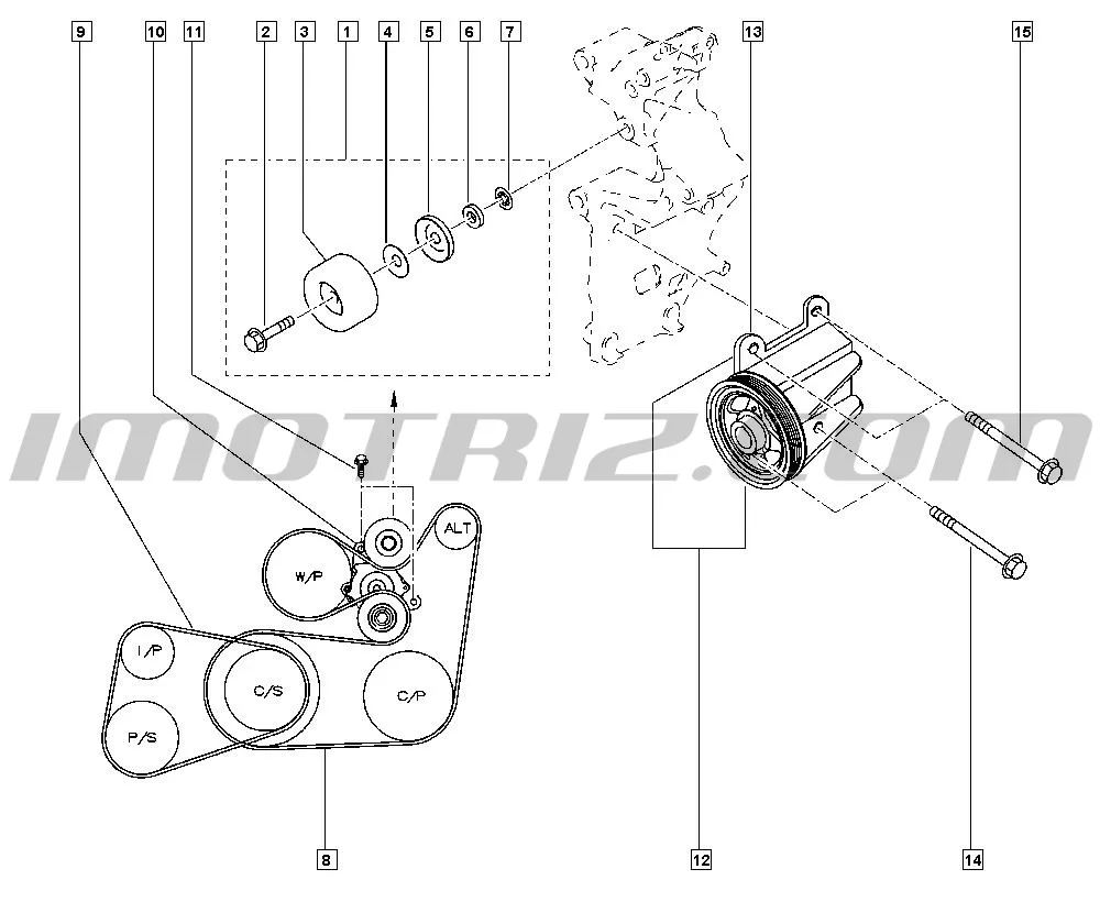 Correa Alternador Nissan Np Frontier Renault Alaskan Honda Accord Crv