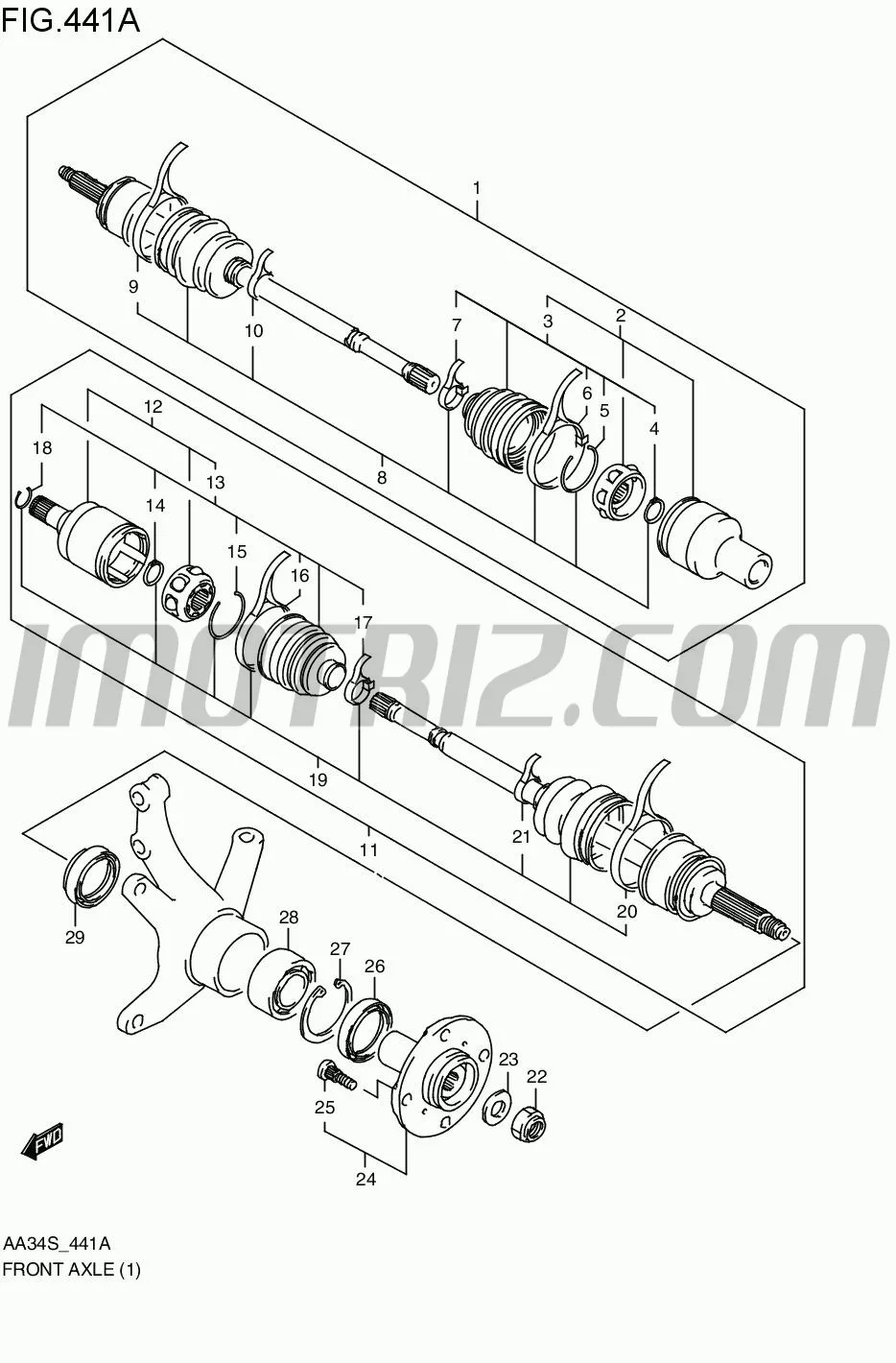 Reten Rueda Delantera Externo Sprint Spark