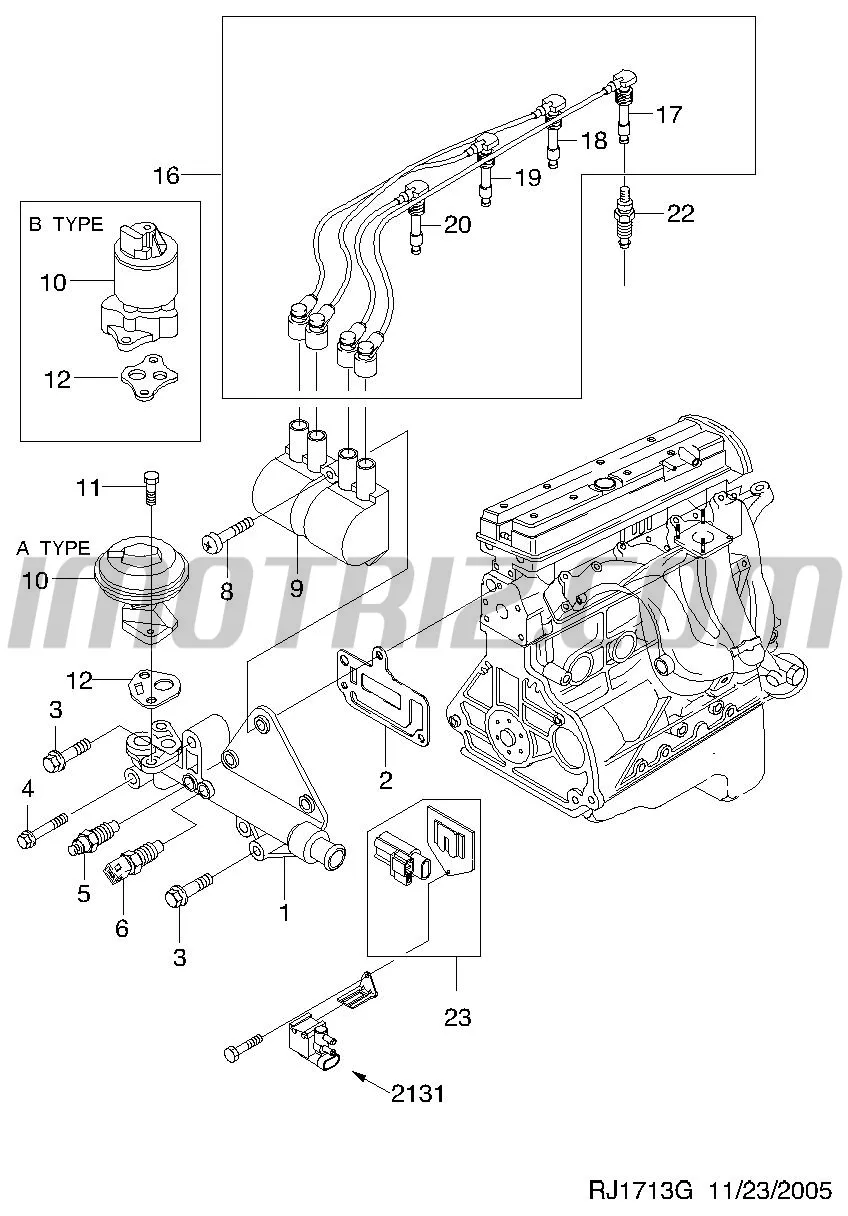 Valvula Egr Solenoide Chevrolet Optra Marca