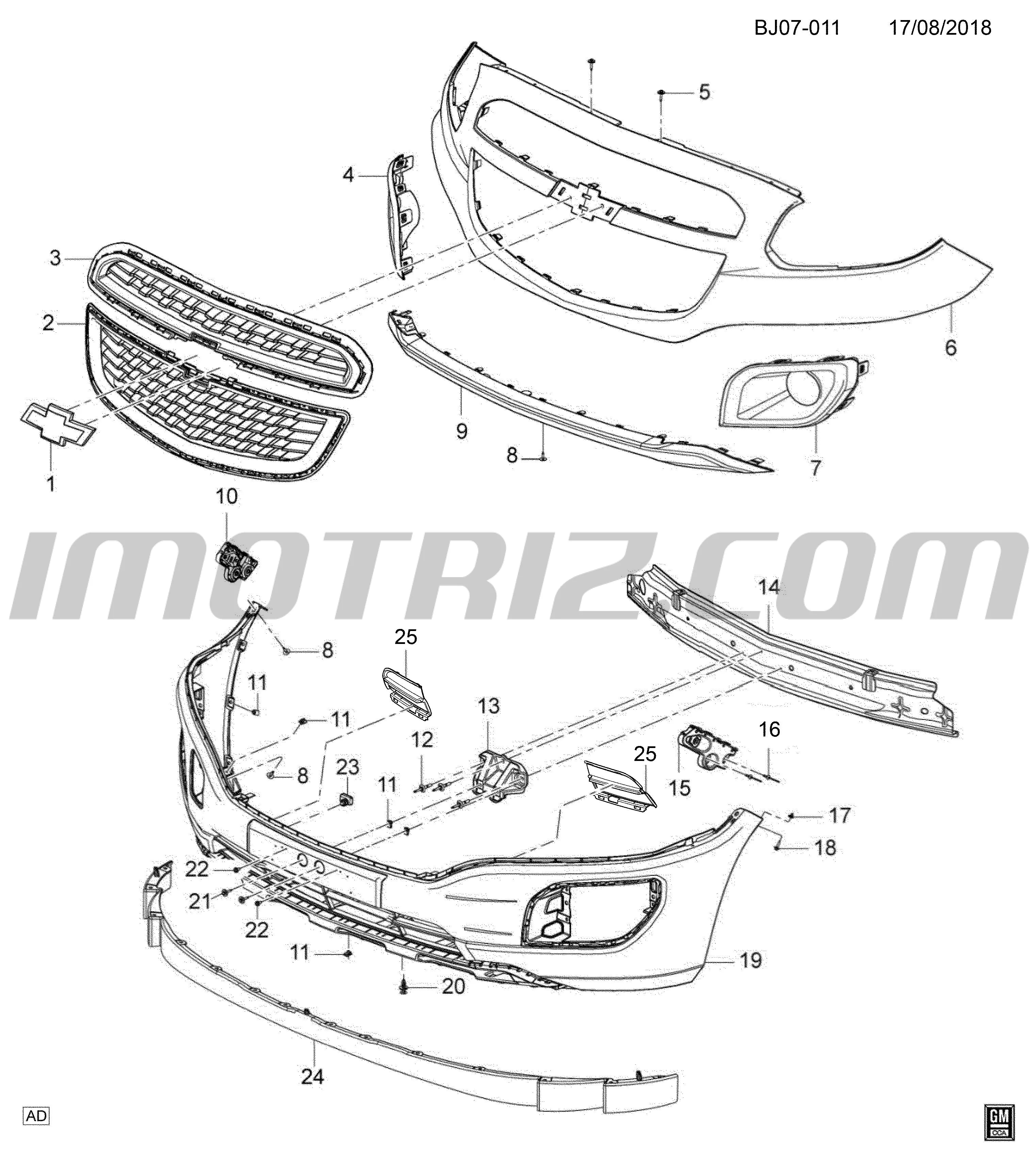 Sensor Temperatura Ambiente Chev Tracker Sonic