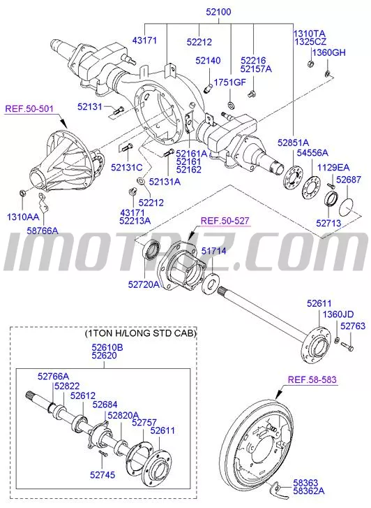 Retenedor Interno De Eje Trasero Hyundai H 100