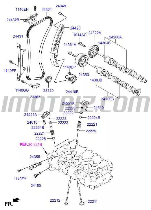 Pi On Eje De Levas Escape Picanto Ion Cc Marca Kia Genuine Parts