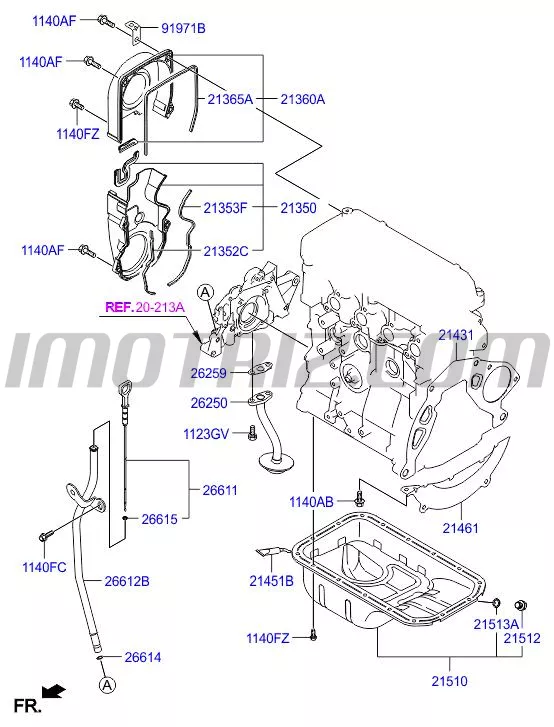 Empaque Caucho Tapa Correa Varios Va Marca Hyundai Genuine Parts