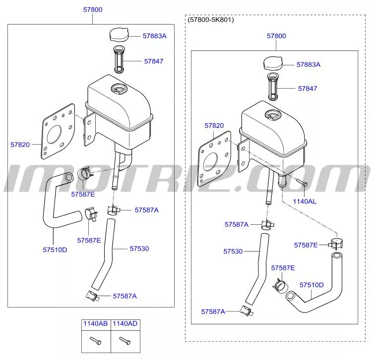 Soporte Reservorio Caja Direccion