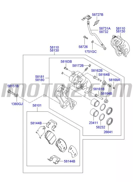 Caliper Rh Santafe Cm B Marca Hyundai Genuine Parts