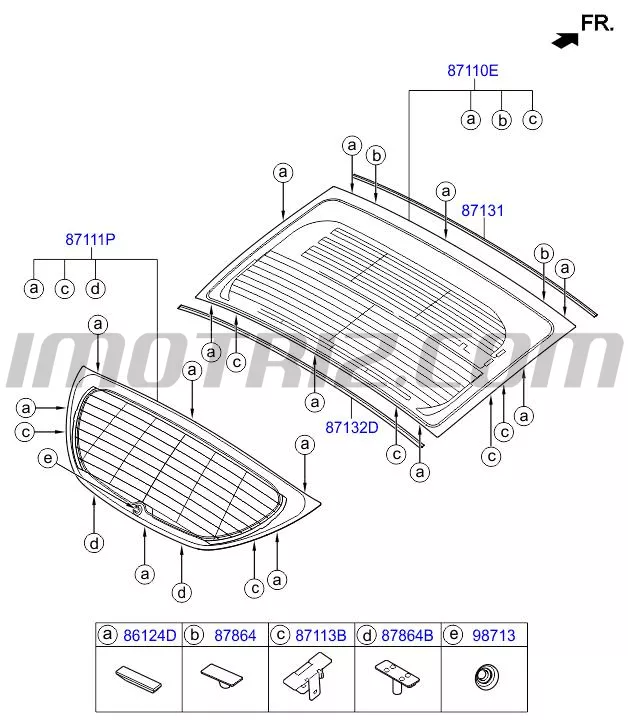 Moldura Sup Vidrio Compuerta Hyundai Veloster