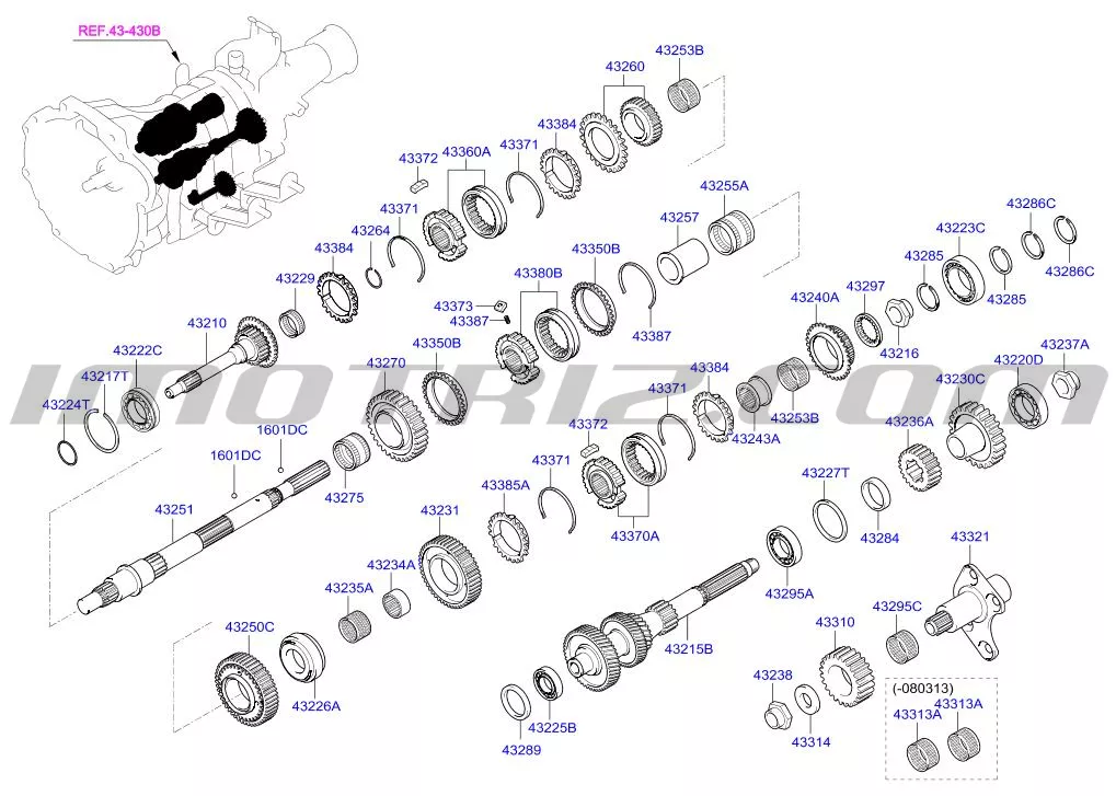 Sincronizador Doble Starex Hyundai Starex Marca Original A