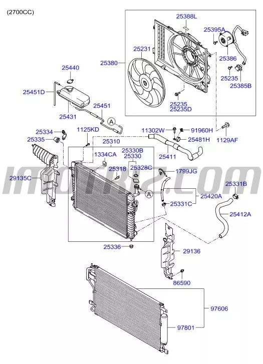 Manguera Inf Radiador Hyundai Tucson