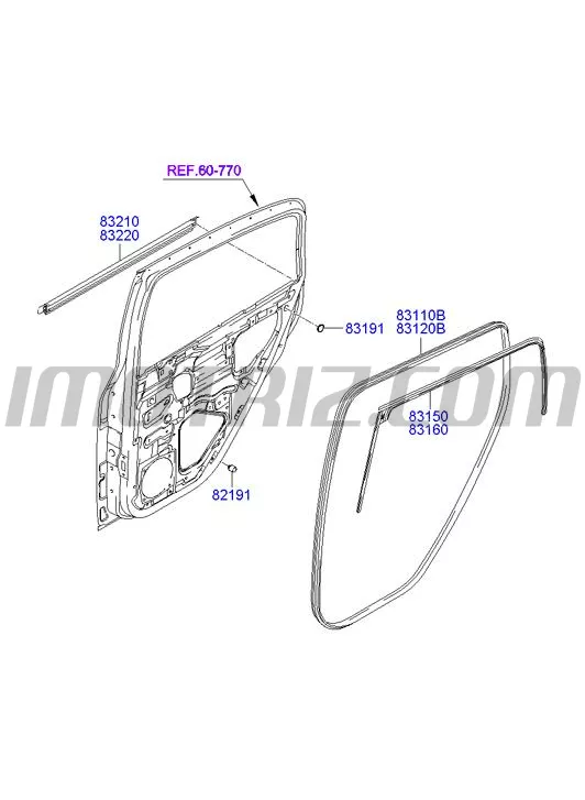 Moldura Flotadora Externa Trasera Lh Hyundai Getz Click