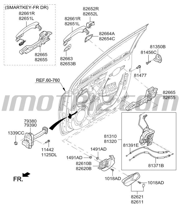 Manija Interna Puerta Delantera Izquierda Kia All New Picanto