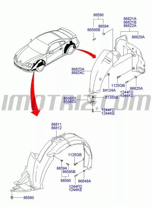 Guardapolvo Tras Der Hd Coupe-(Gk)-2C - Marca: Hyundai Genuine Parts