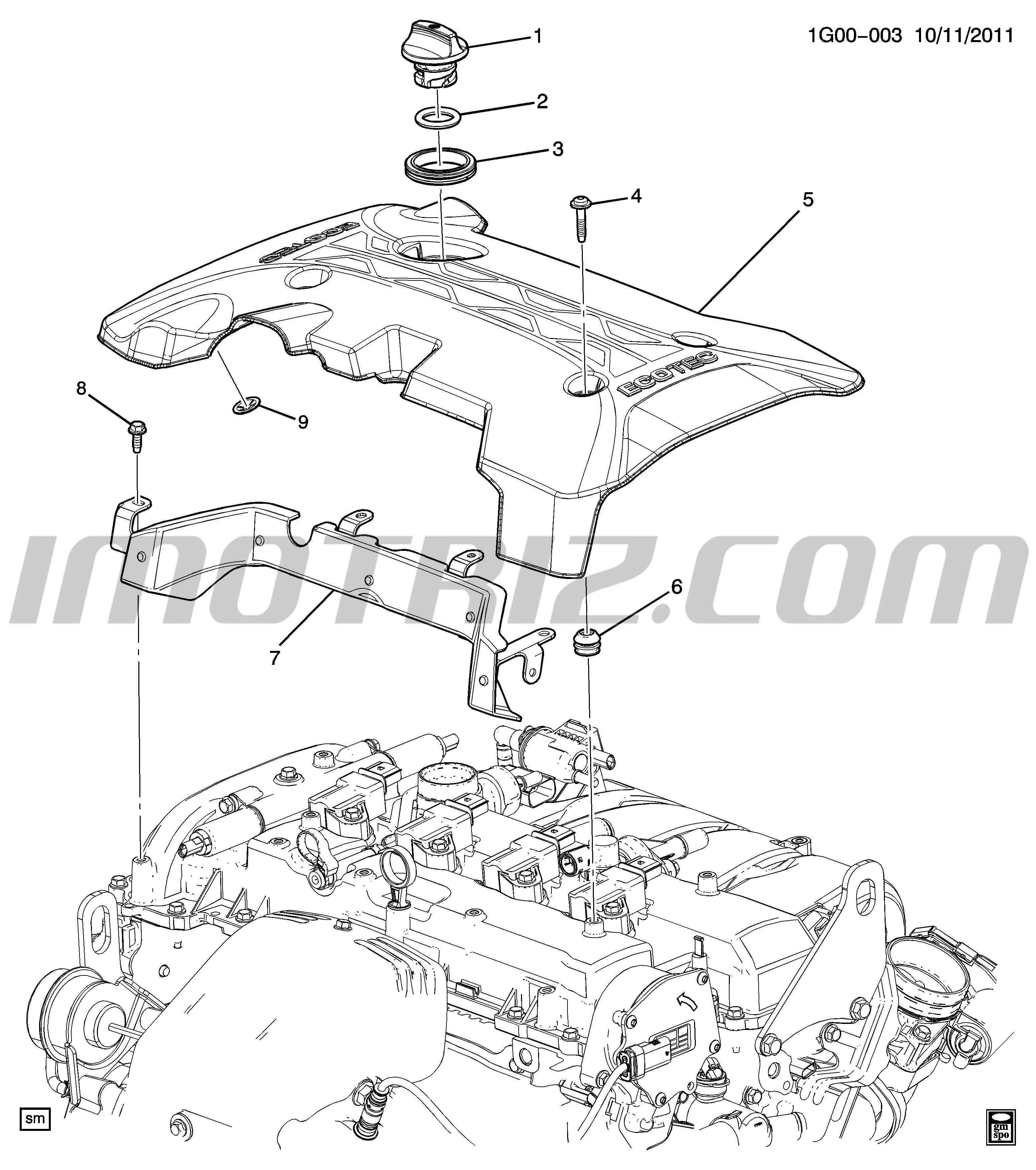 Tapa Llenado Aceite Motor Onix Turbo Captiva Turbo Montana Blazer V