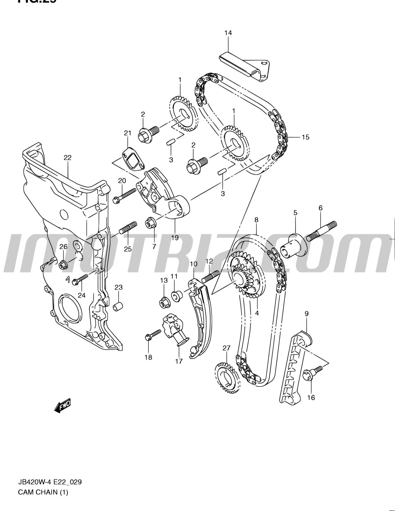 Tensor Cadena Reparticion Chev Gran Vitara J A L Gasolina Principal